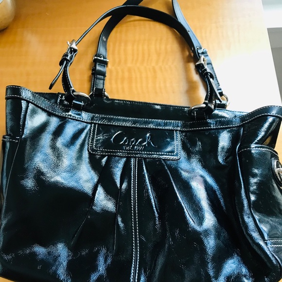 Coach black leather bag - Picture 3 of 3